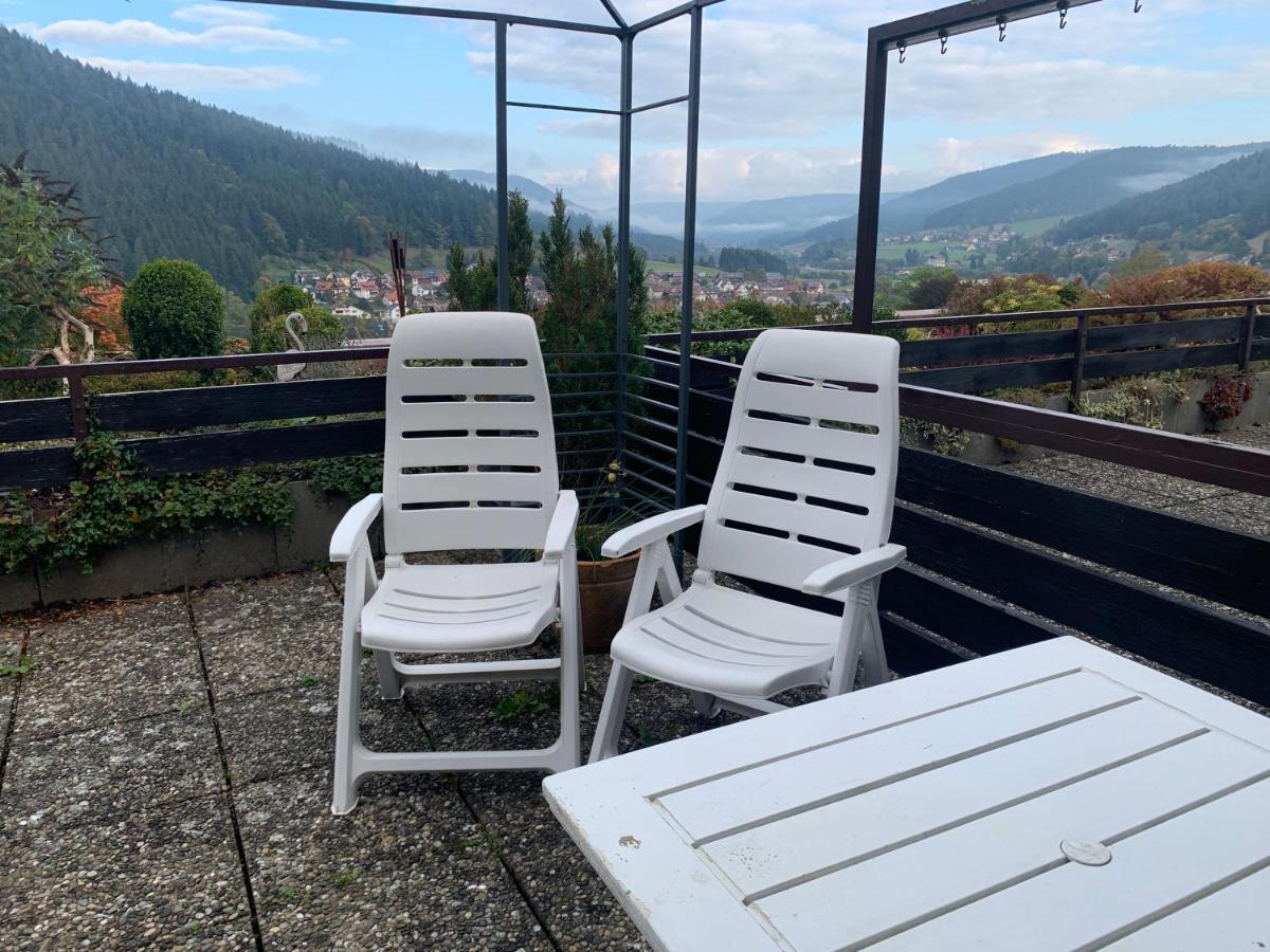 Appartement Mit Herrlicher Aussicht Uebers Murgtal Baiersbronn Kültér fotó