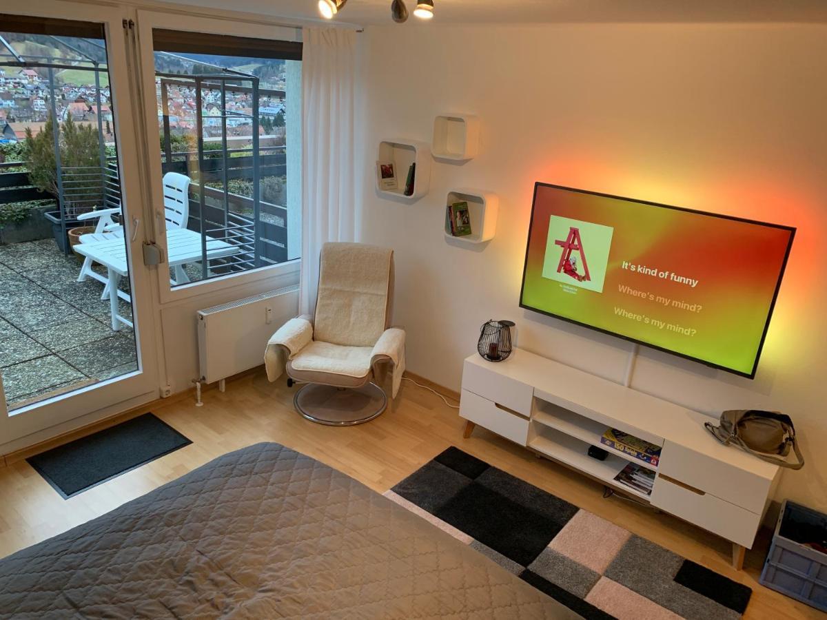 Appartement Mit Herrlicher Aussicht Uebers Murgtal Baiersbronn Kültér fotó